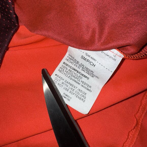 Under Armour Tech Fade SS Men’s Small Loose Fit Crew Neck Red Shirt - Picture 5 of 6